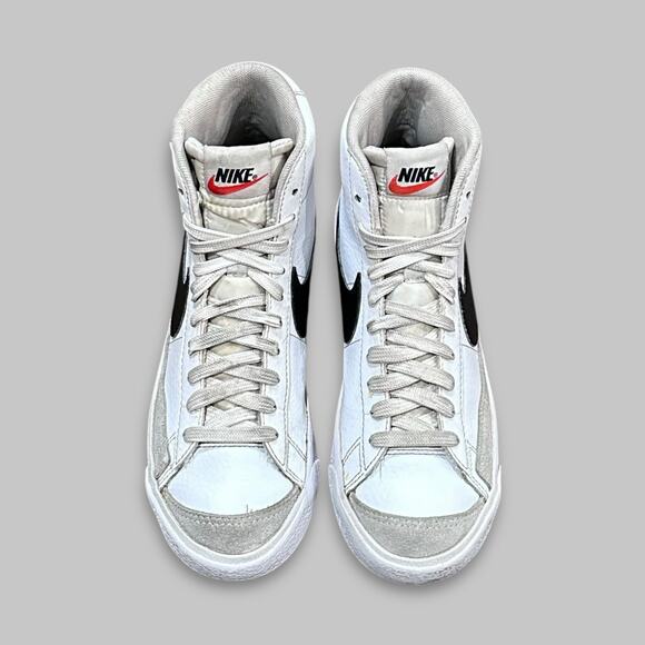 Nike Blazer Mid ’77 Vintage White Black Sneakers - Picture 3 of 6